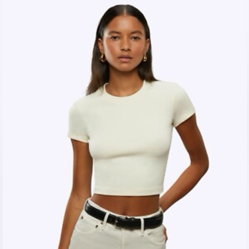 Cuts Clothing Tomboy Tee Cropped | Ivory